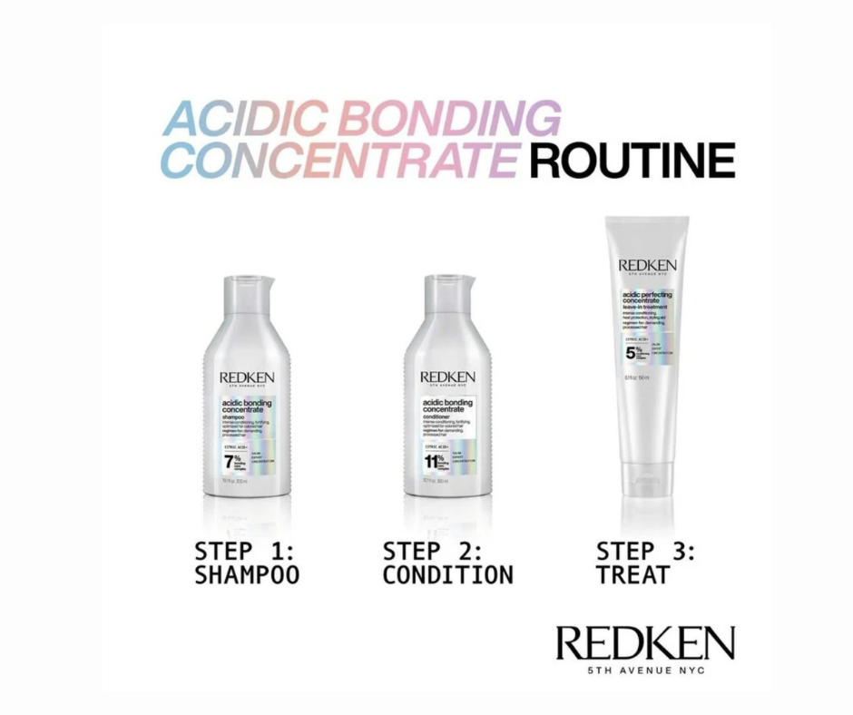 Shampooing acidic bonding concentrate