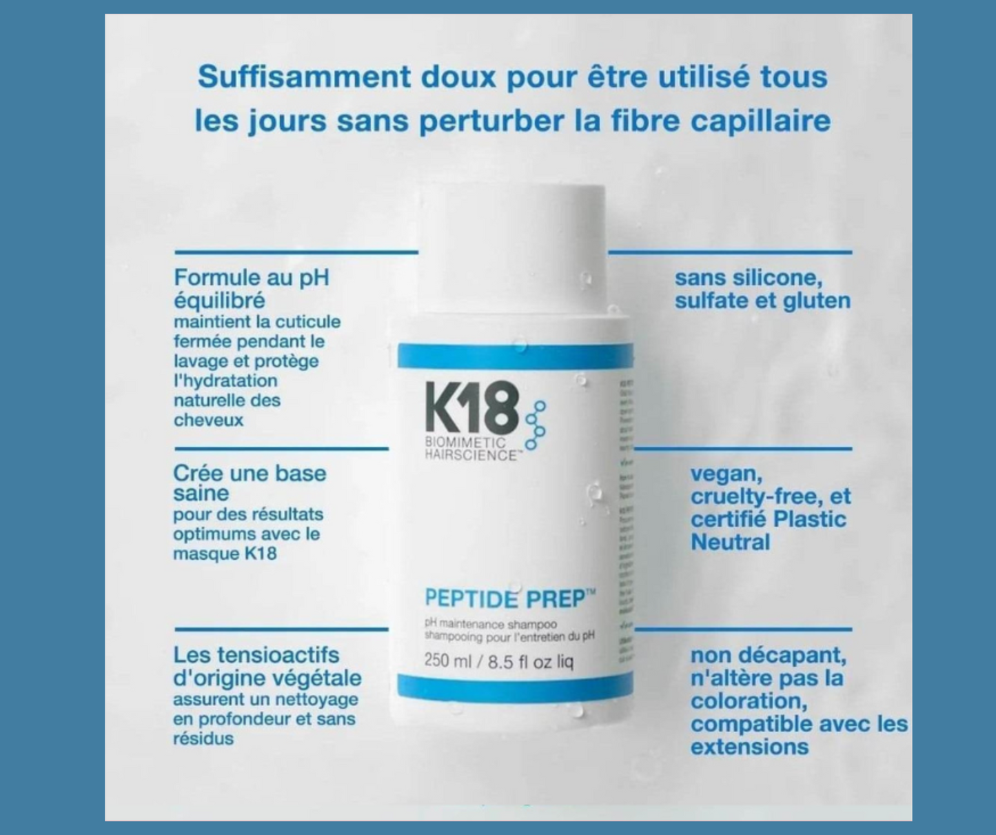 Shampooing pour l'entretien du pH